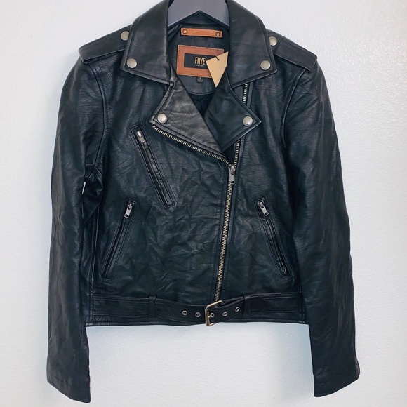 Frye Jackets & Blazers - NWT Frye | Carly Moto Leather Jacket